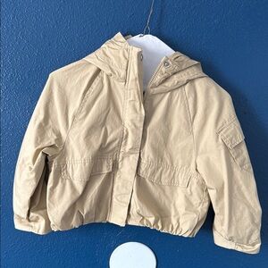 Kids Tan Hooded Jacket